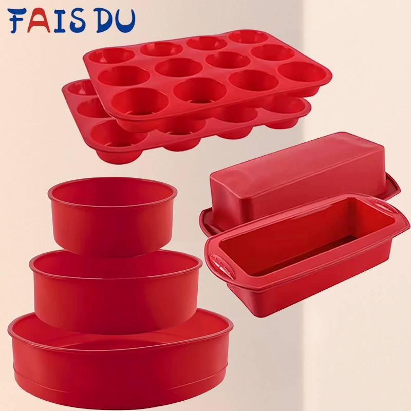 

Silicone Baking Pan For Pastry Mold For Baking Silicone Molds Pastry Muffin Round Rectangle Bakery Silicone Mould