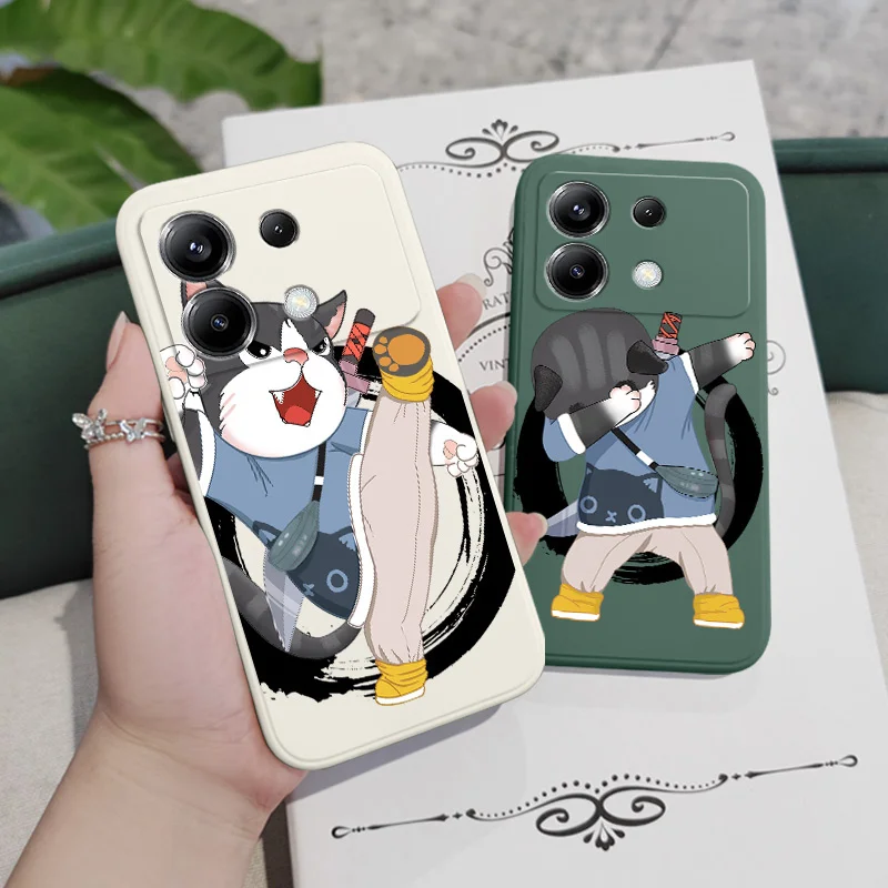 Xiaomi用カンフーシリコンケース,poco x6 f6 m6 m5 m5s f5 x5 f4 x4 m4 f3 m3 x3 pro 4g 5g gt