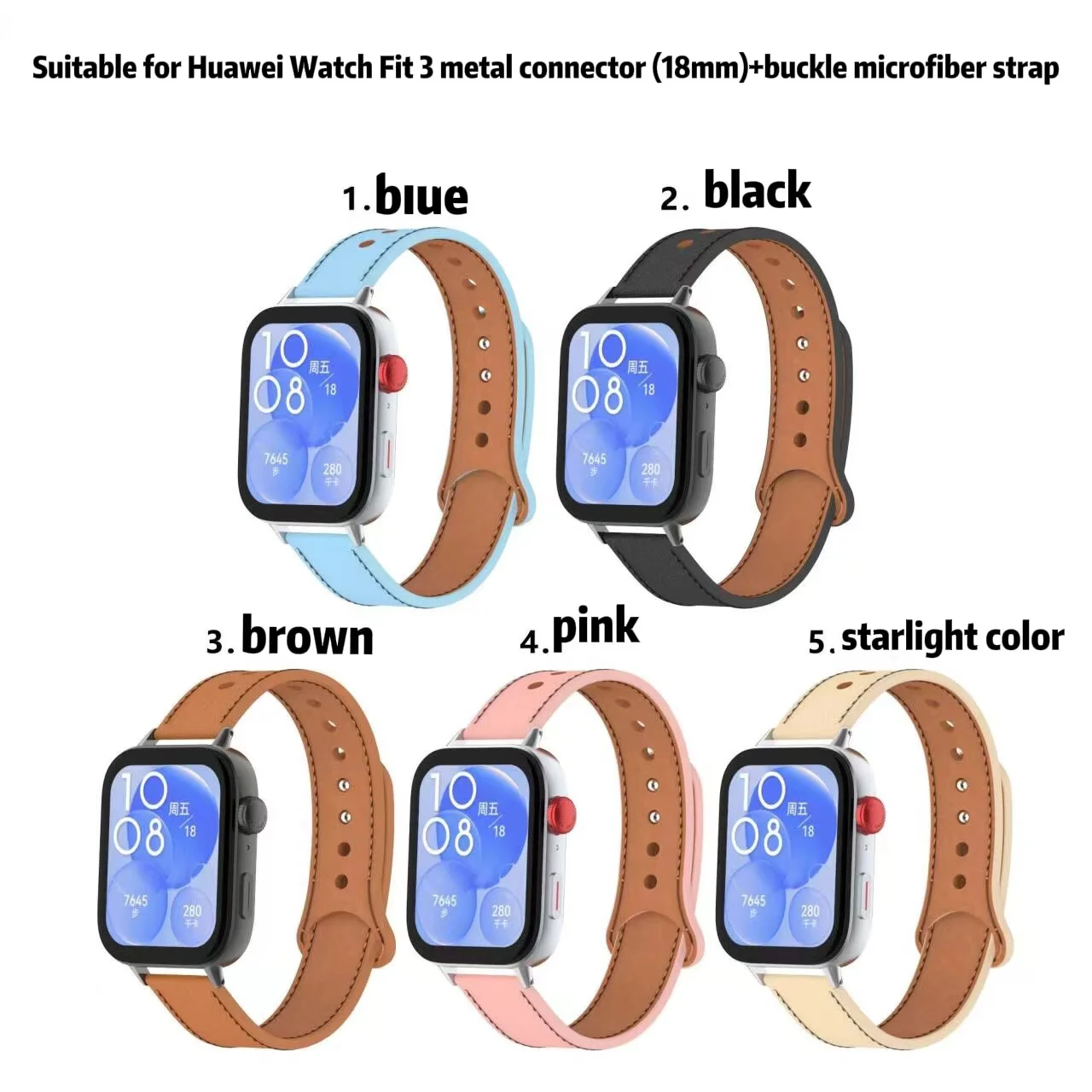 

Leather watchband For Huawei Watch Fit 3 Strap Replacement Correa For Huawei fit 2 band Wrist Bracelet Fit3 2024 NEW Accessories