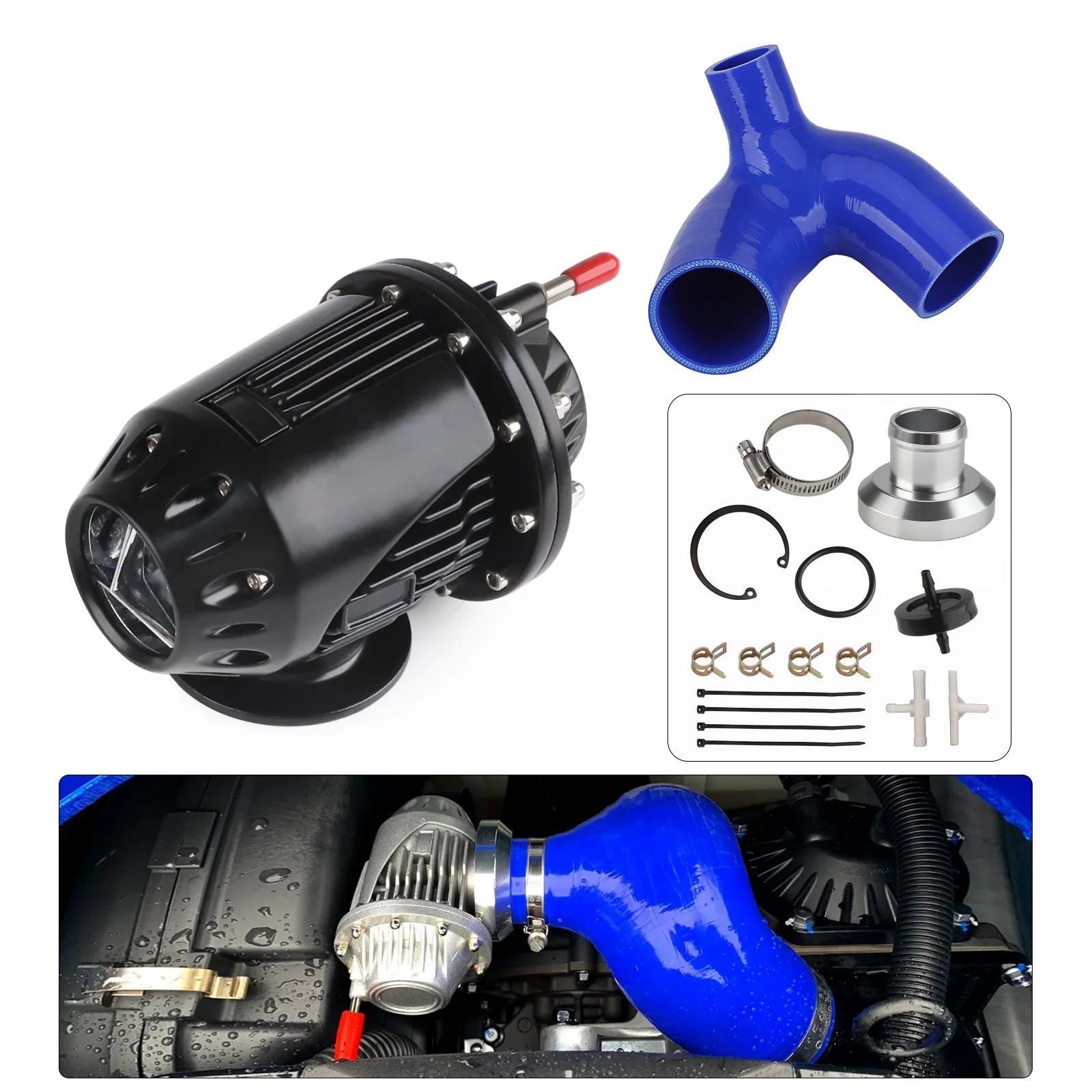 

For FZR FZS Yamaha Svho Sho FX GP1800 BOV Blue Aluminum Alloy Supercharger Blow Off Valve kit