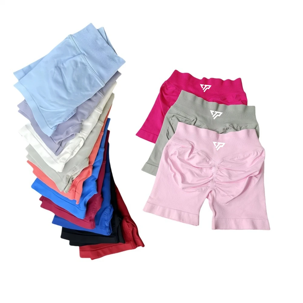 

Keep That Pump Yoga Shorts Gym Shorts Recoil Scrunch Shorts Womem Seamless Silicone Printed High Quality Fitness Sport Shorts