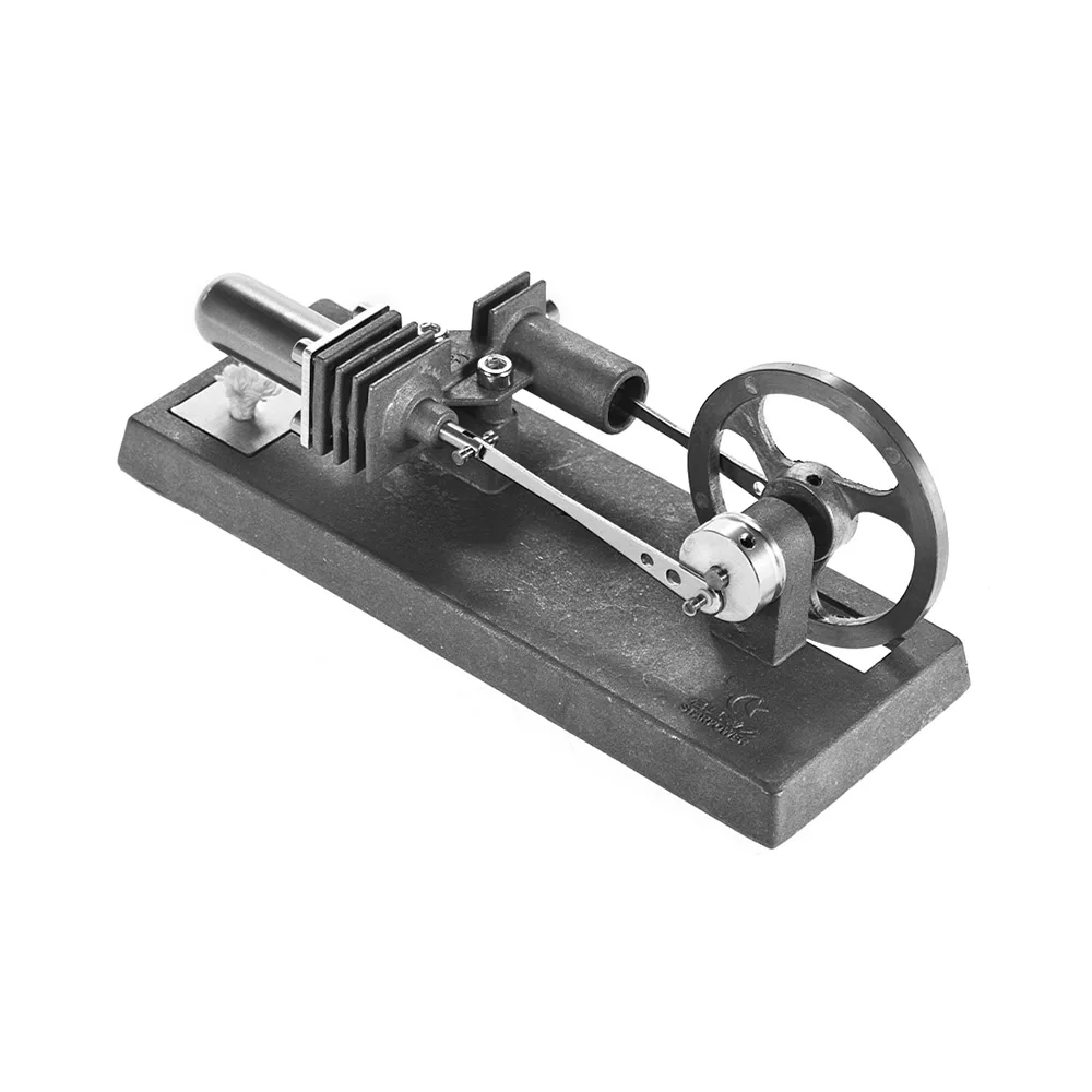 Hot Air Stirling Engine Model Full Metal Body Stirling Engine Model Kit DIY Kit Experiment Educational Toy Self-Assembly