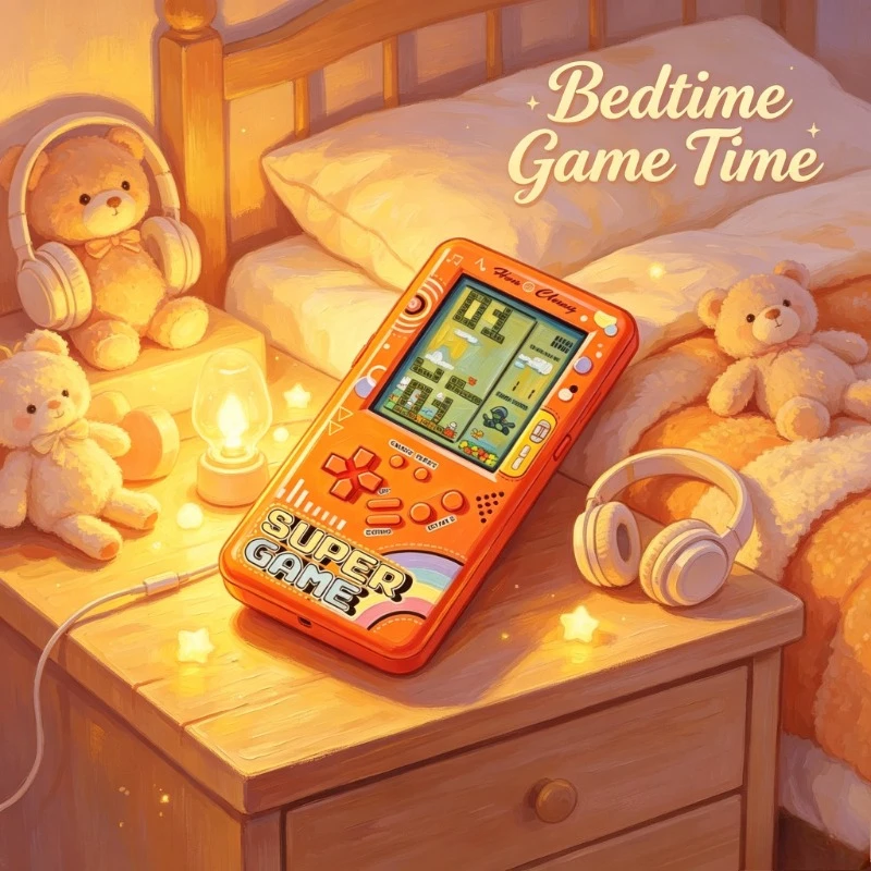 Portable Handheld Brick Gaming Console Vintage Electronic Player Ideal Leisure Toy For Boys And Girls Gift