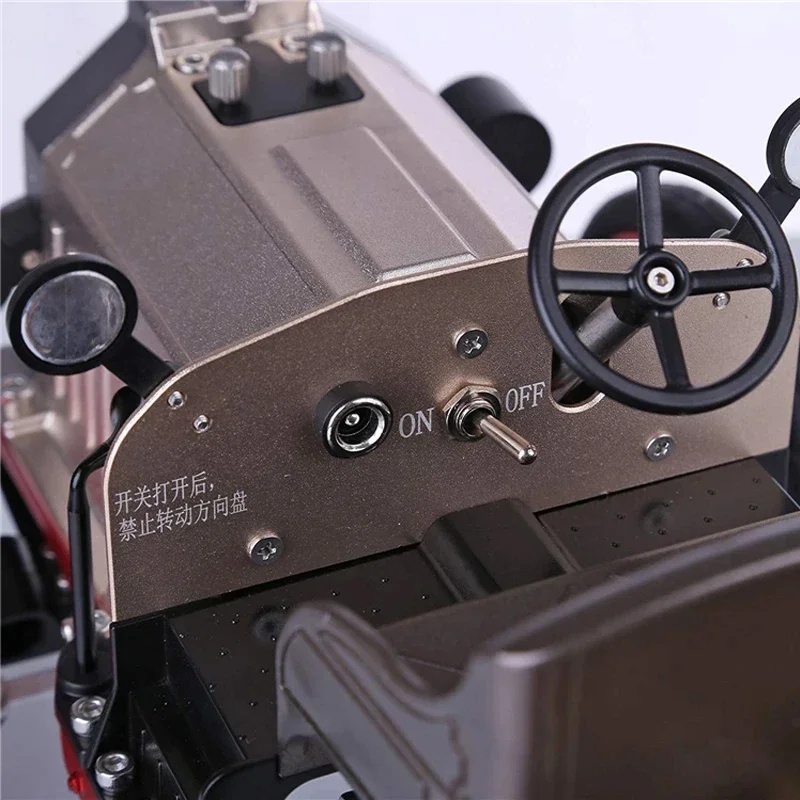 Single Cylinder Classic Car Model APP Remote Control Electric Metal  Motor Assembly Toy DIY Advanced Model Kit