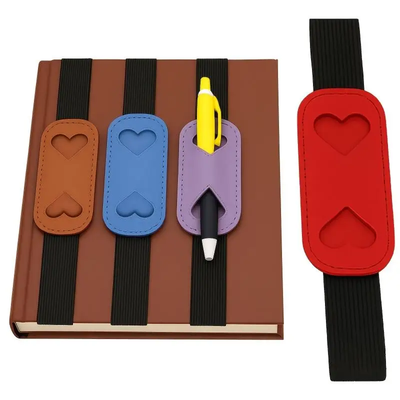 Elastic PU Leather Pen Holder Band for Notebook Covers Journals and Books Accessories Keep Writing Tools Handy