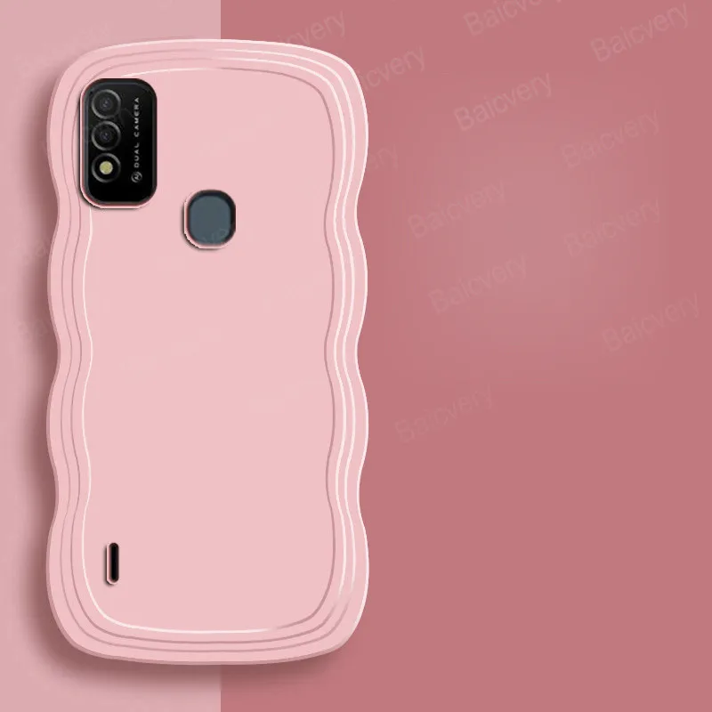 for ITEL P37 / ITEL Vision 2S Case Capa Soft TPU Silicone Color Matte Back Protective Shell Shockproof Back Cover