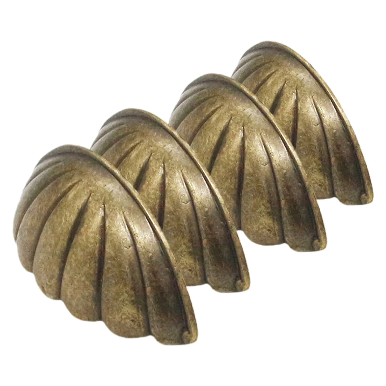 

4Pcs Shell Vintage Cabinet Handles Easy Install Drawer Pulls for Wardrobe Cupboard Dresser Furniture Decor Dresser Handles