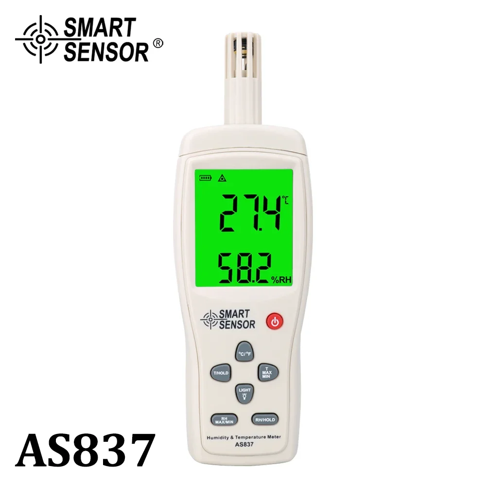 AS837 Humidity Temperature Meter digital hygrometer humidity meter gauge temperature humidity sensor -10~50C 5%~98%