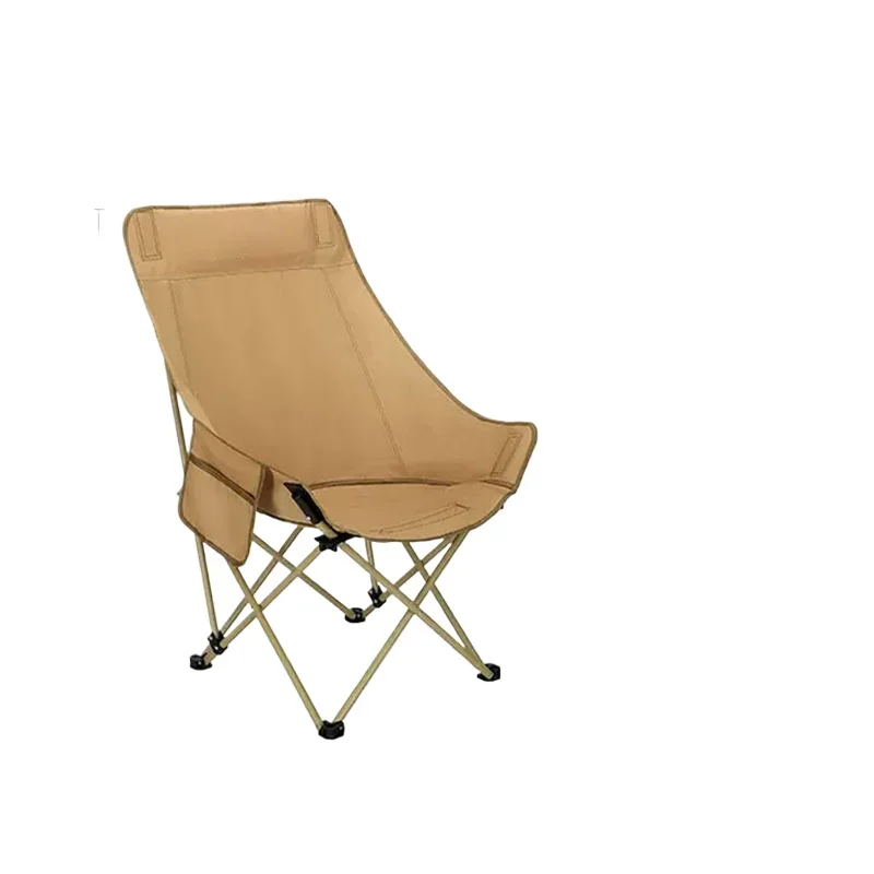 Outdoor Folding Chair Folding Moon Chair Recliner Camping Chair Small Stool Mazar Fishing Beach Chair Adjustment Third Gear