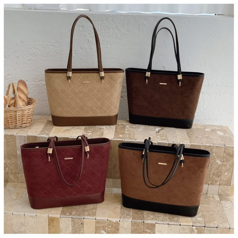 

Vintage Rattan Handle Bag Women Designer Elegant Retro Summer Tote
