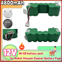💹High Quality Battery for Ecovacs Deebot DM87 DM88 DG716  DE33 DE35 DE55 DE5G DD35 12V 4800mAh Robot Vacuum Cleaner Batttery Pa