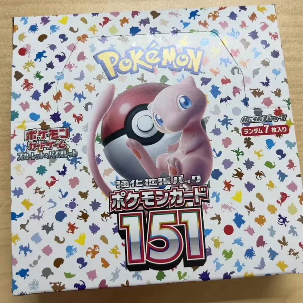 140Pcs PTCG SV2a Scarlet & Violet 151 Expansion Japanese Version Card Collection Classics Expansion Booster Box Trade Card Gifts