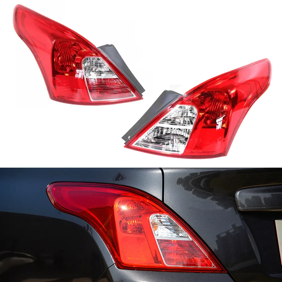 

Rear Bumper Tail Light Tail Lamp Rear Brake Warning Fog Stop Lamp Housing Cover For Nissan Sunny 2011-2019 2020 Car Accessories