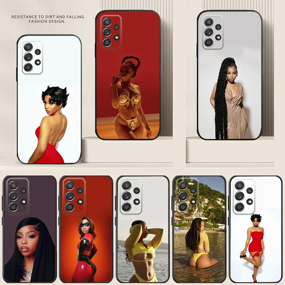 Hot Chloe B-Bailey Phone Case For Samsung S24,S21,S22,S23,S30,Ultra,S20,Plus,Note,10,9,5G Black soft silicone case