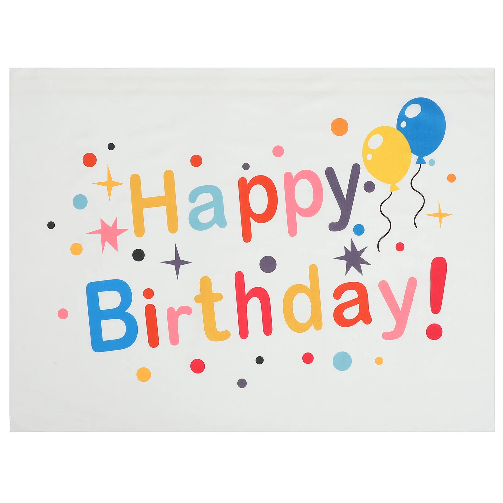 

Happy Birthday Background Cloth Colorful Pattern Party Decor Banner Photography Backdrop Wall Hanging Birthday Party Decoration