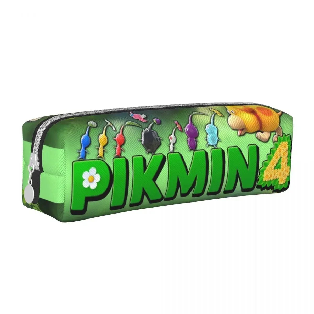 Classic New Pikmin 4 Game Pencil Case  Pouch Pen Holder for Girls Boys Big Capacity Bag School Supplies Zipper Stationery