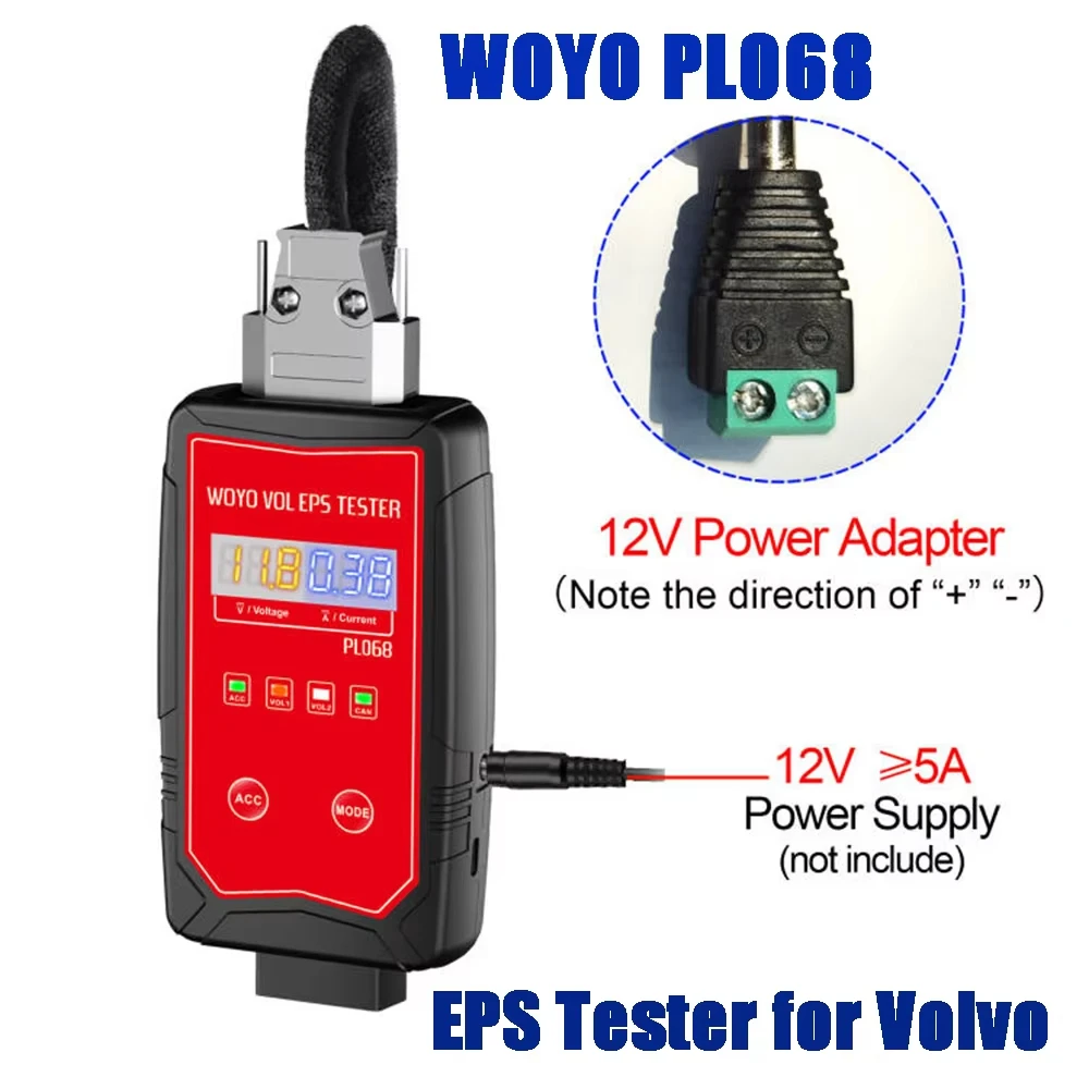 

EPS Tester WOYO PL068 for Volvo Electrical Steering Motor Detector,Automotive Diagnostic Tool on Bench for Volvo