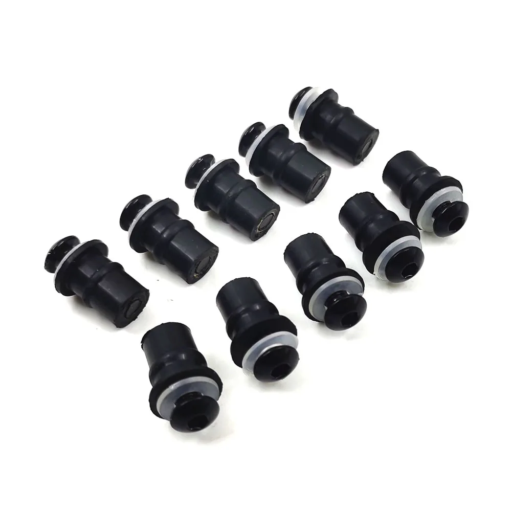10 Stück M5 Windschutzscheibenbolzen Windschutzscheiben-Befestigungsschraube Mutter Unterlegscheibe für Kawasaki Ninja Honda CBR Suzuki GSXR Yamaha YZF R1 R3 R6 R7 – Detail 3