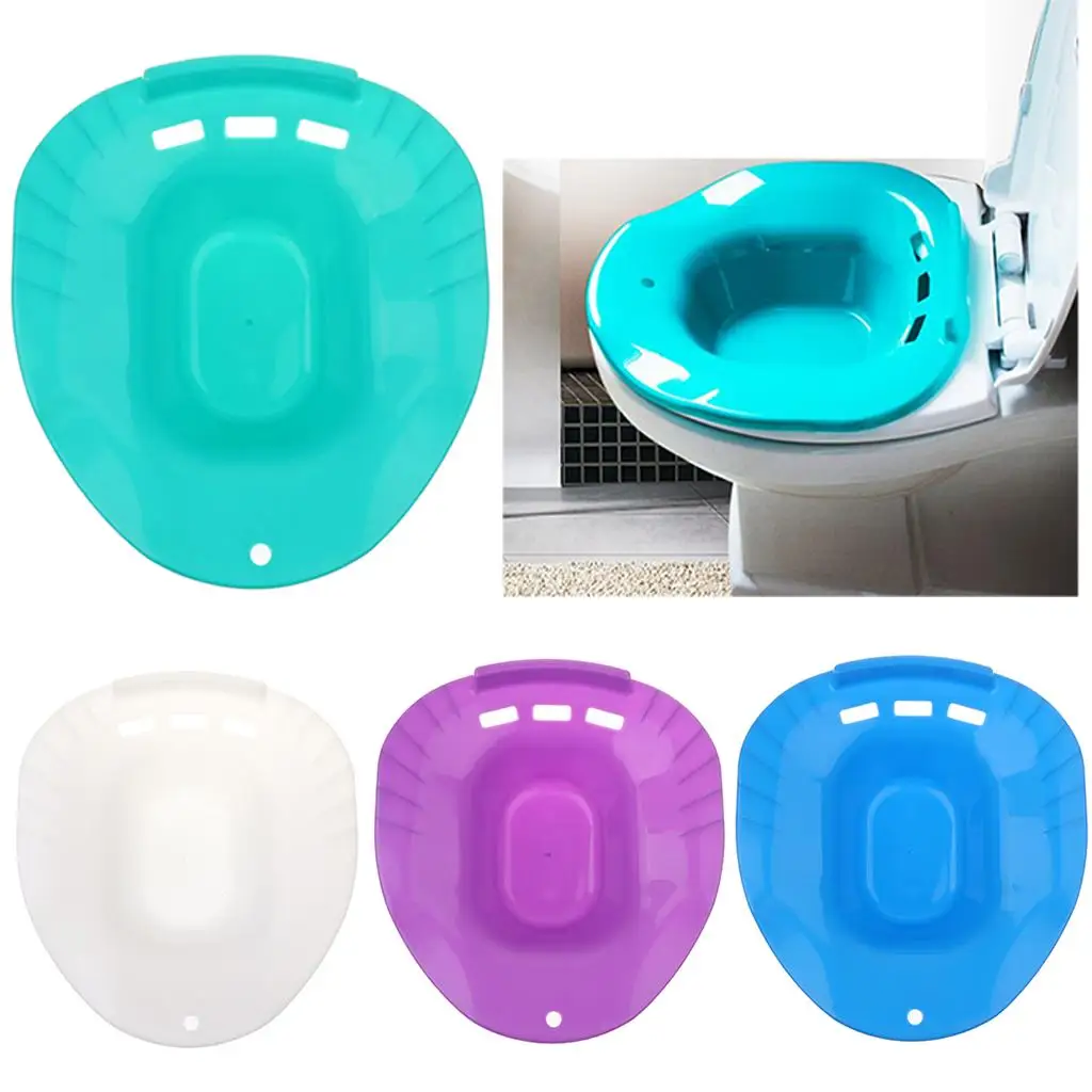 Sitz Bath for Post Episiotomy Patients Plastic Perineal Basin Fits Standard Toilets for Gentle Recovery
