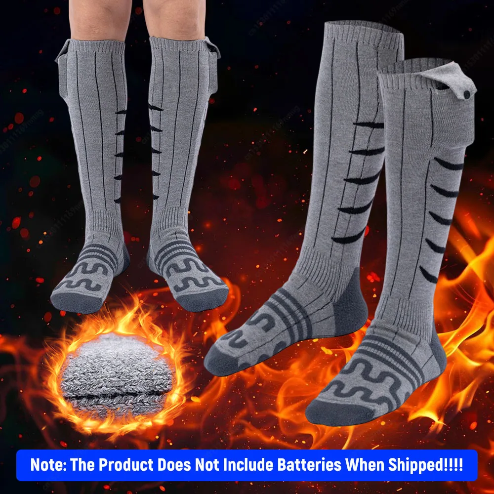 

Носки с электрическим подогревом, морозостойкие носки с электрическим подогревом, быстрый нагрев, зимние теплые термоноски для катания на лыжах, пешего туризма