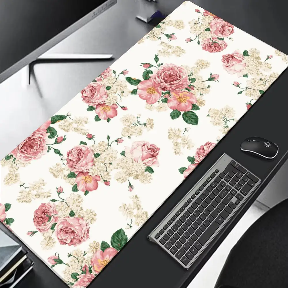 Roses Mouse Pad Multi-Size non-slip Gaming mouse pad Gamer E-Sports Mouse Mat Game Mechanical Keyboard XXL Desk Mat