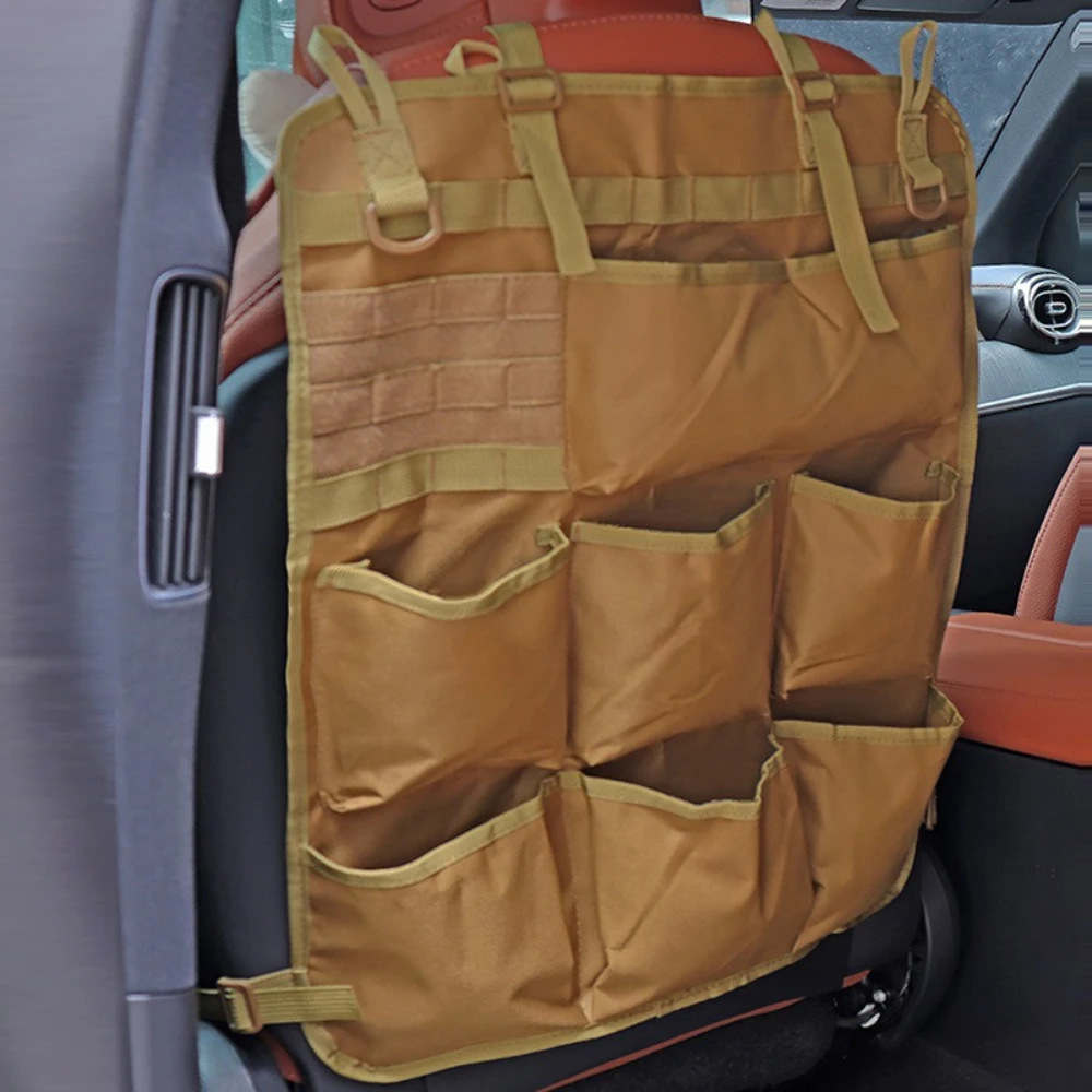Tactical Car Seat Back Storage Bag Multi-functional Tool Storage Bag Automotive Equipment Seat Organizer