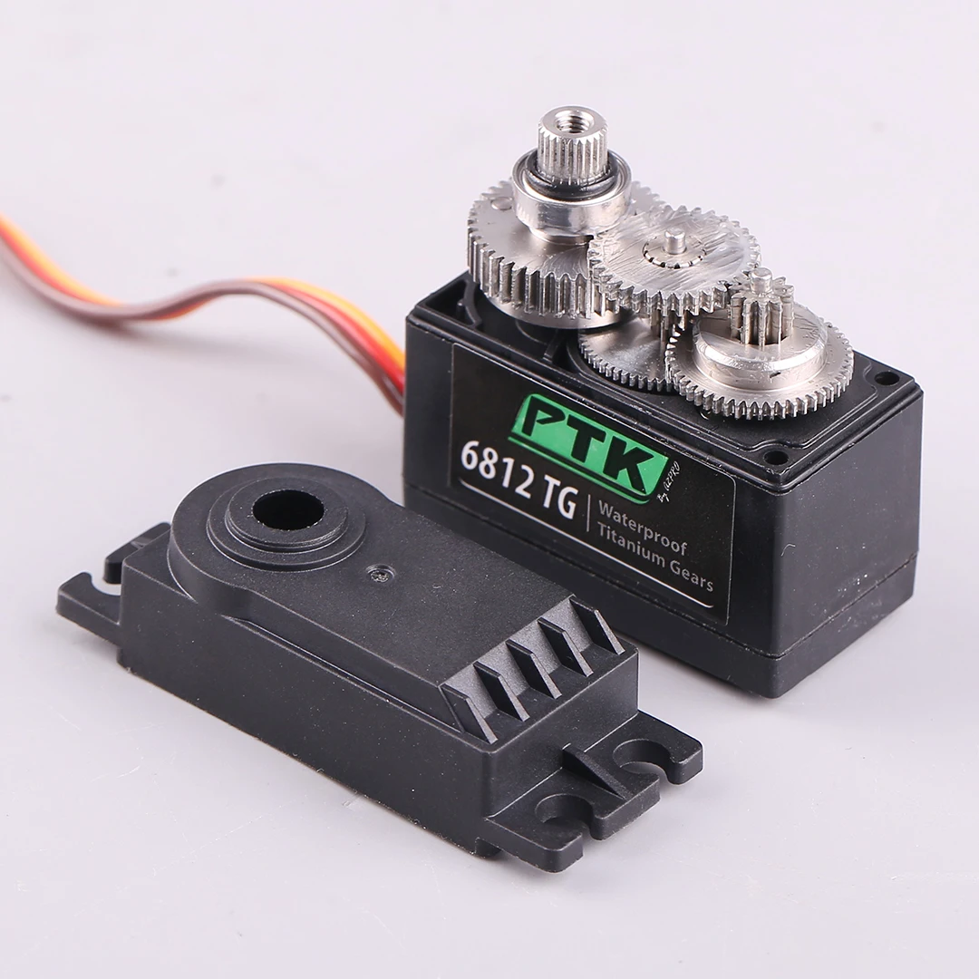 Servo Digital PTK 6812TG 13.8KG / 0.11sec à Prova d'Água para Modelos de Carros RC, Modelos de Navios e Aeronaves de Asa Fixa
