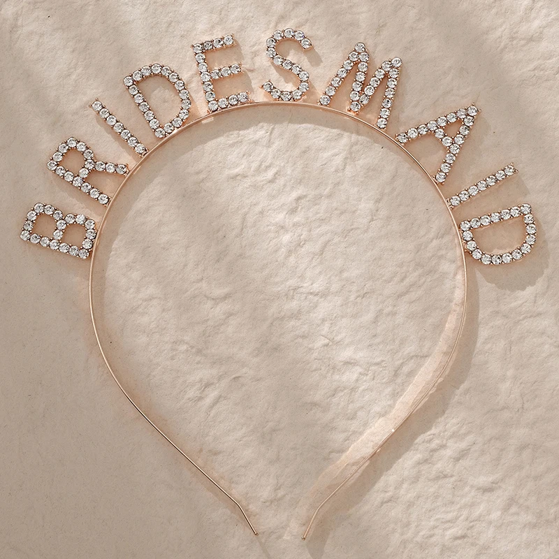 Braut Strass Alphabet Haar Hochzeit Fiesta Kopfschmuck für Frauen niedlichen Kinder Haarschmuck Haarschmuck Geburtstags geschenk – Detail 8