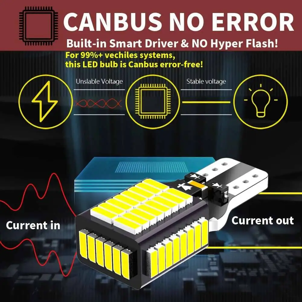 2Pcs LED Reverse Light Blub Lamp W16W T15 921 Canbus For F12 F13 F06 E65 E66 E67 F01 F02 F03 F04 E83 X3 F25 X5 E70 Z4 E89 image 5