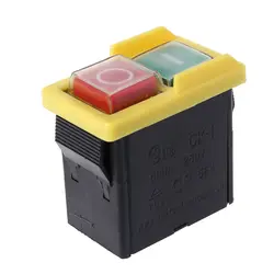 AC 250V 6A Waterproof Pushbutton Machine Saw Cutter Drill On Off switch controller Box Electromagnetic Switches KJD6 5e4