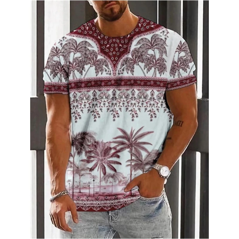 Vintage Ethnic Graphics T Shirts Summer Fashion Short Sleeve 3D Printed Mens T-shirts Casual Streetwear Oversized Breathable Tee view 4