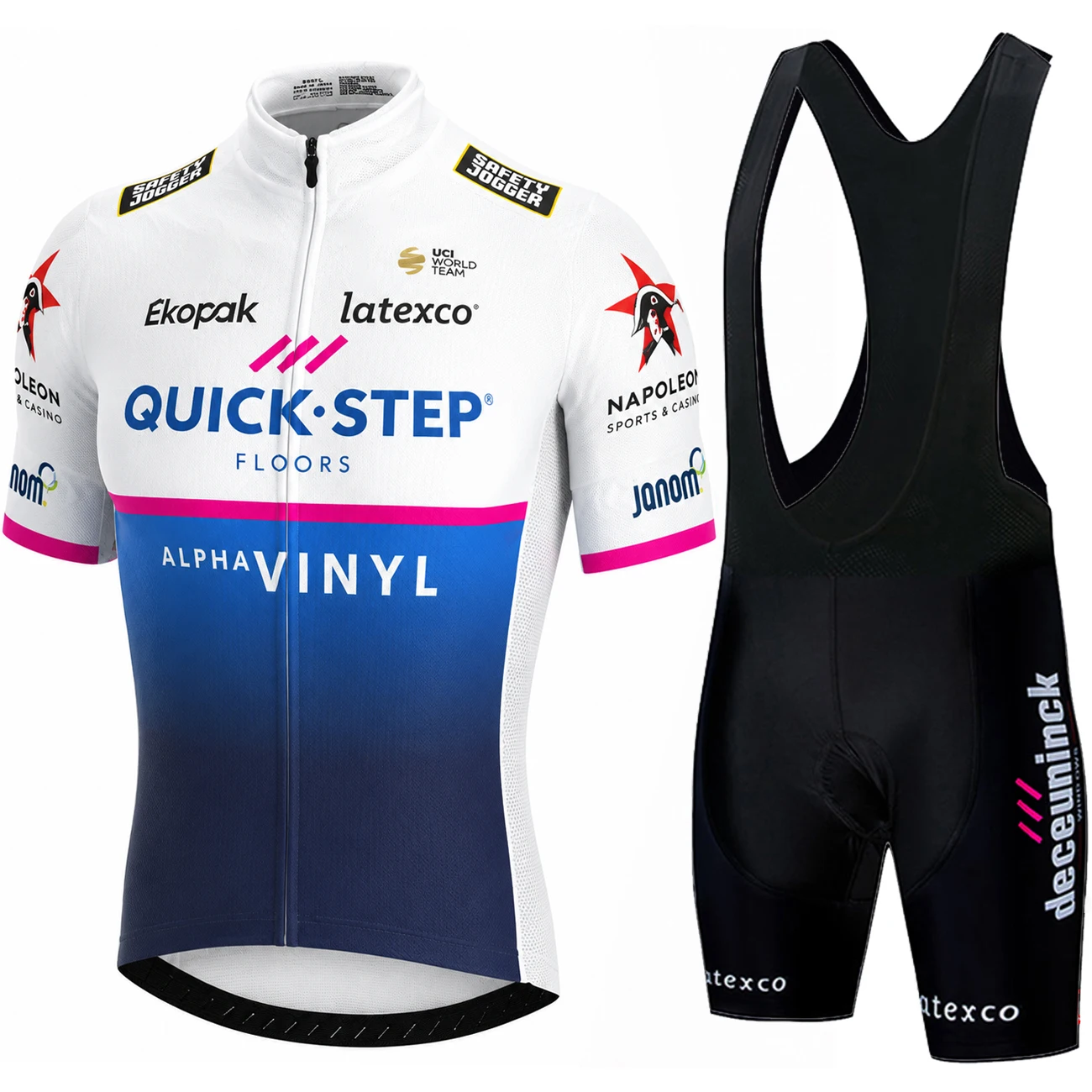 Men\'s Cycling Clothing QUICK STEP Bicycle Mtb Clothing Man Bike Jersey Sets Men's Cycling Outfit Summer Road Bikes Long Padding