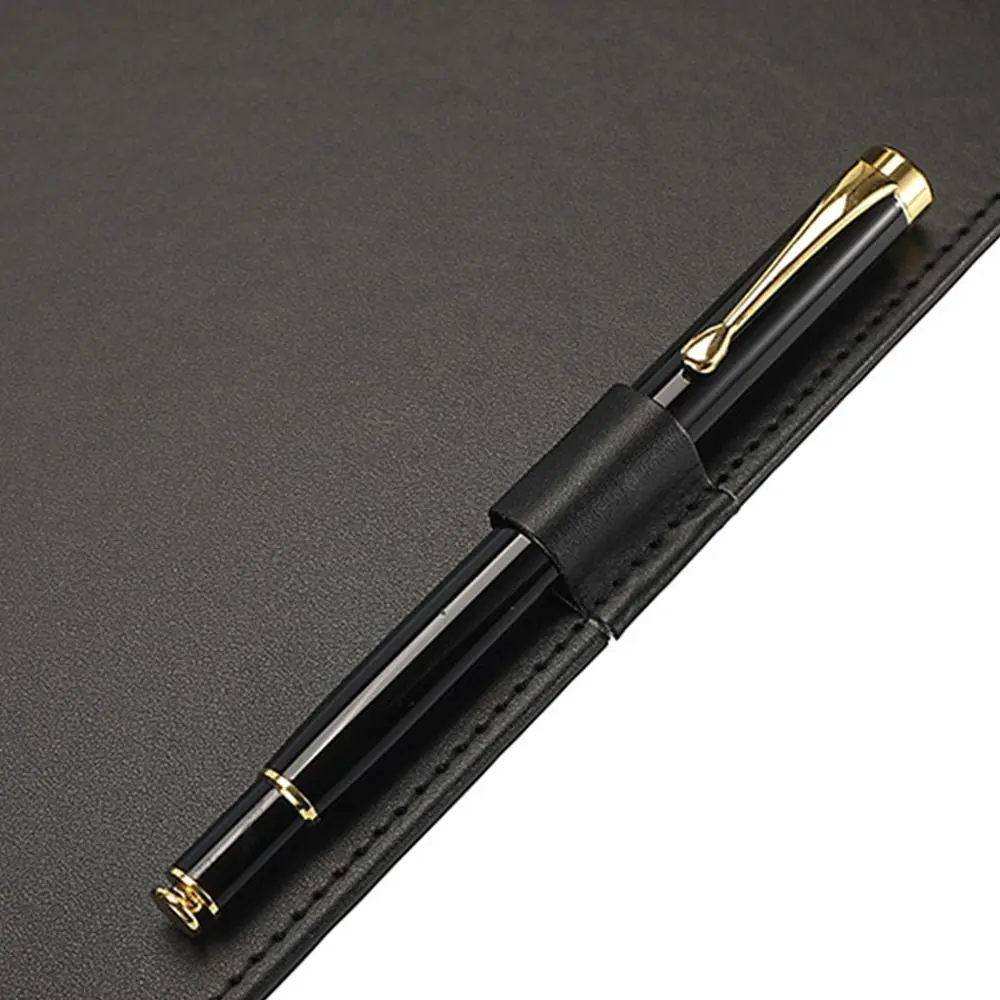 

Letter Size PU Leather Paper Folder A4 Magnetic Writing Board Portable Durable Menu Holder Students