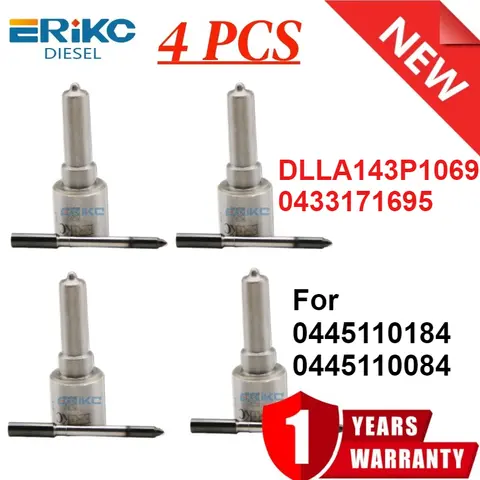 ERIKC DLLA143P1069 0433171695 Injection Pump Nozzle DLLA 143P1069 Nozzle Tip DLLA 143P 1069 for 0445110184 0445110084