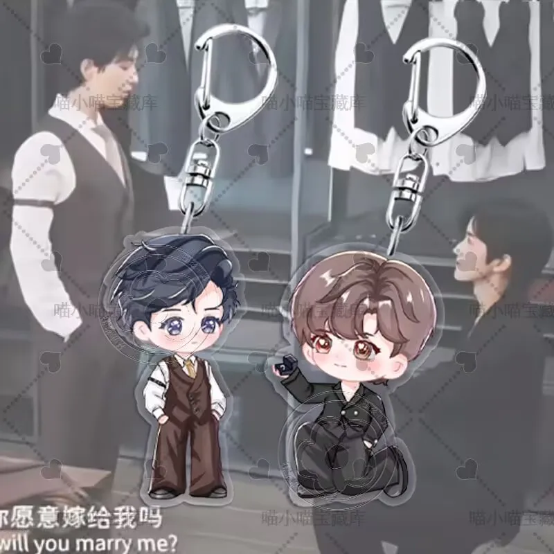 المعلقات الكرتونية اللطيفة المحيطية "الخلاص" ، سلاسل المفاتيح ، الحلي المكتبية ، العلامات الدائمة ، الاكريليك "زهرة أودي ، جولة صغيرة"