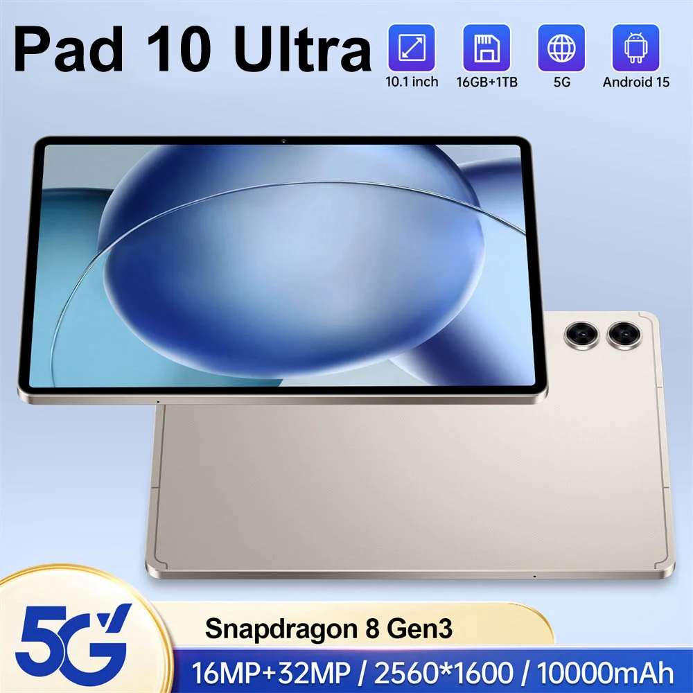 

HOT New Pad 10 Ultra 10.1 inch 20000mAh Battery Tab Android 22GB+2TB Global Version Tablets 4G 5G Dual SIM WIFI For Kids PC