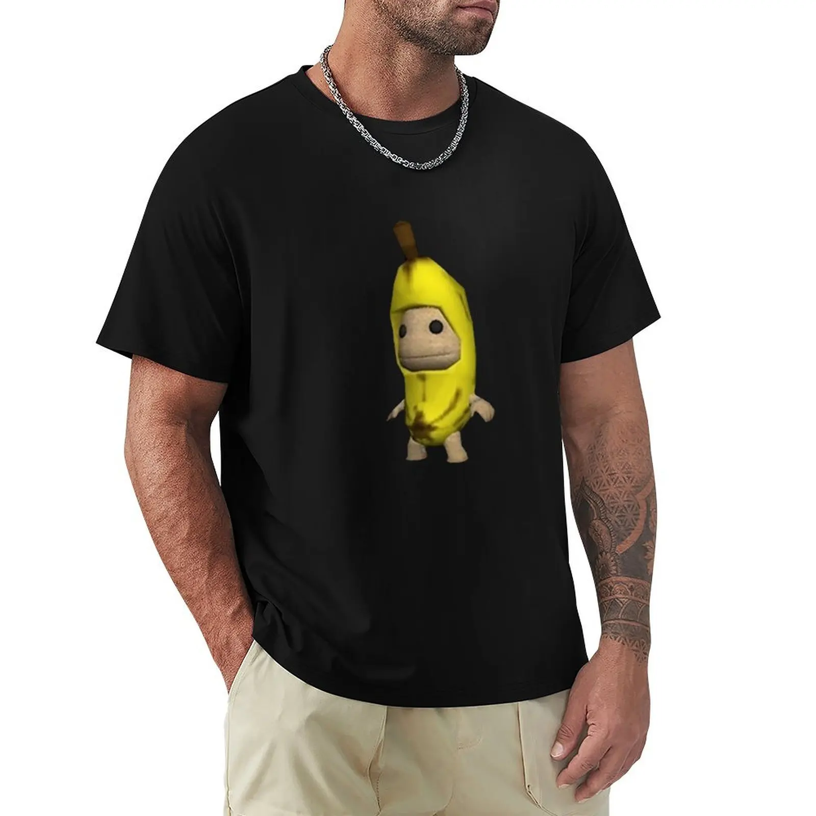 

Little Big Planet Banana T-Shirt Short sleeve tee graphic t shirts Clothing workout shirts for men
