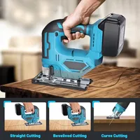 Portable Brushless Electric JigSaw For 18V Makita 2900RPM Curved Saw Cordless Multifunction Carpenter Power Tool  Variable Speed