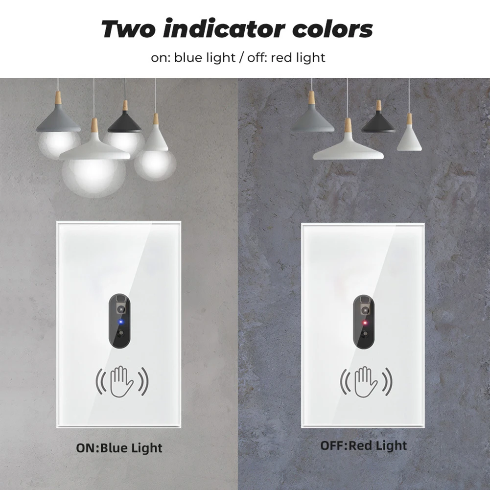 10A Light Switch Need Neutral Wire US Infrared Sensor Wall Switch On Off Screen Switch Panel Board