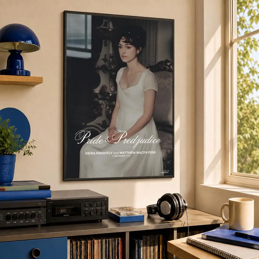 Movie Classic Romantic P-Pride and Prejudice Poster HD PP Wall Decor for Living Room Bedroom Gaming Room Cafe Unique Gift