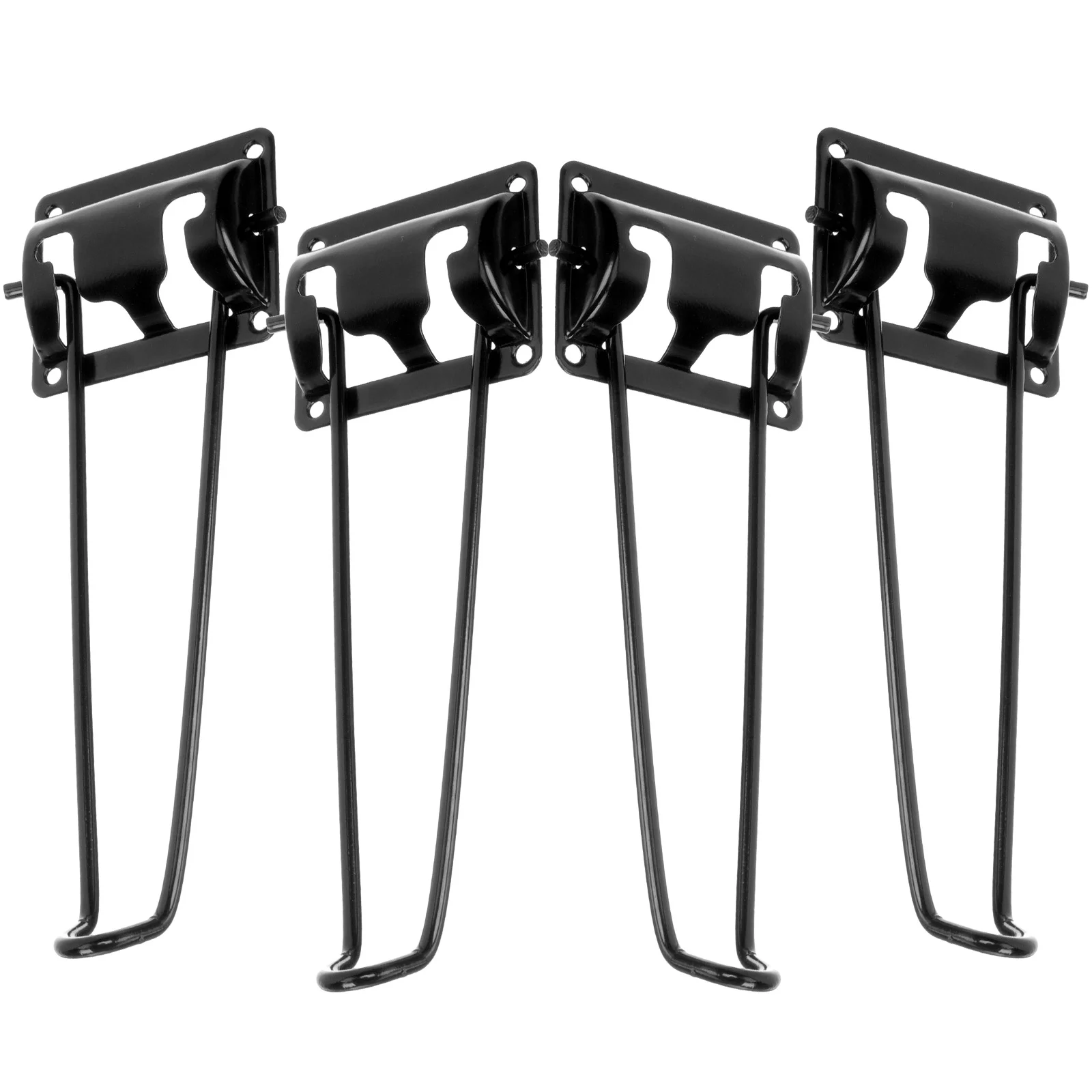 

4 Pcs Folding Table Legs Foldable for Furniture Metal Bench Black Kitchen Drop Leaf Extender