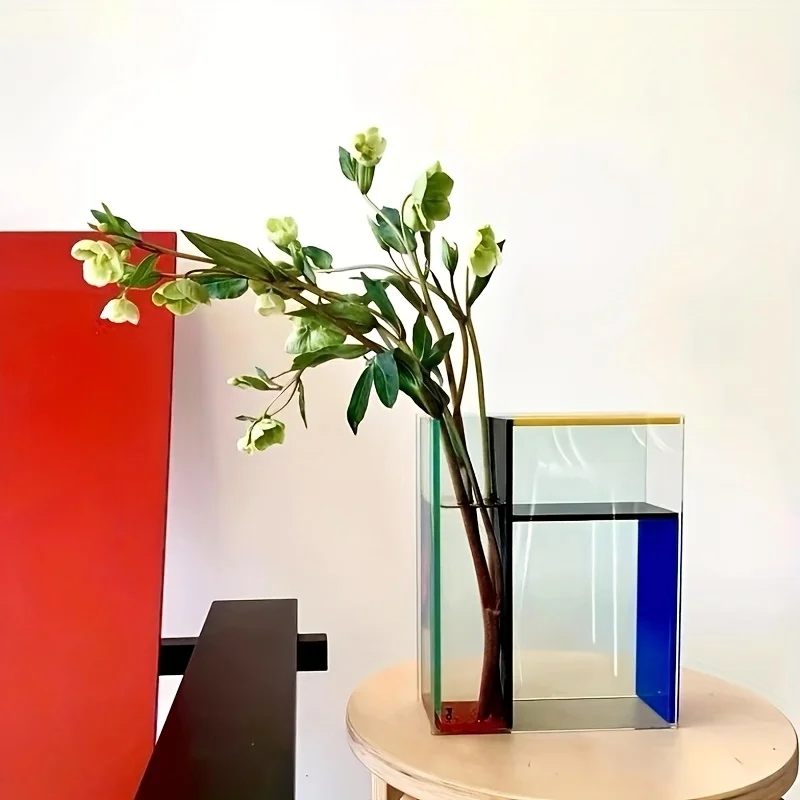 Acrylic Geometric Flower Vase 3