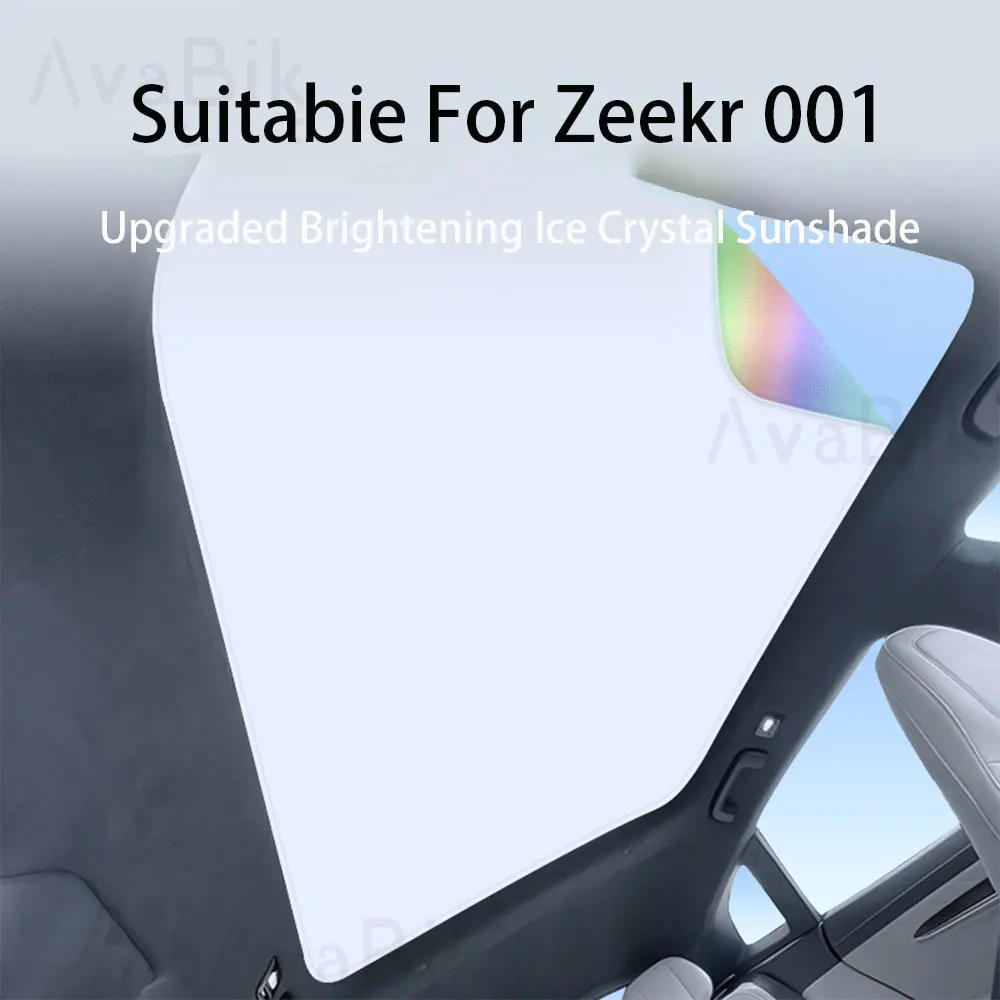 

Car Clip-on Sunroof Skylight Blind Shading Cover Colorful Ice Crystal Auto Roof Sunshade Fit For Zeekr 001