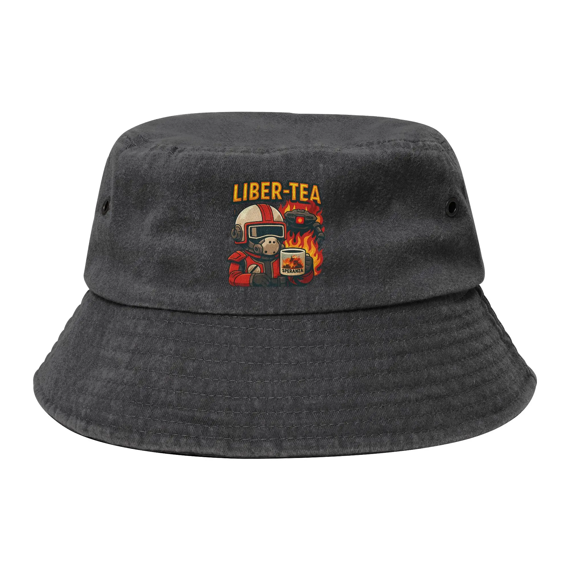 Arc Raiders Liber Tea Bucket Hats for Women Men Beach  Distressed Washed Sun Hat UV Protection for Outdoor Fisherman Caps