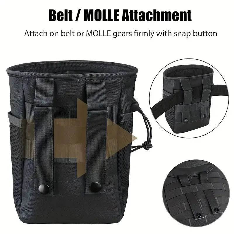 OPHIDIAN  Molle Dump Pouch,Hunting Magazine Recovery Pouch Drastring Ammo Bag Belt Waist Fanny Pack Adjustable Holster Bag