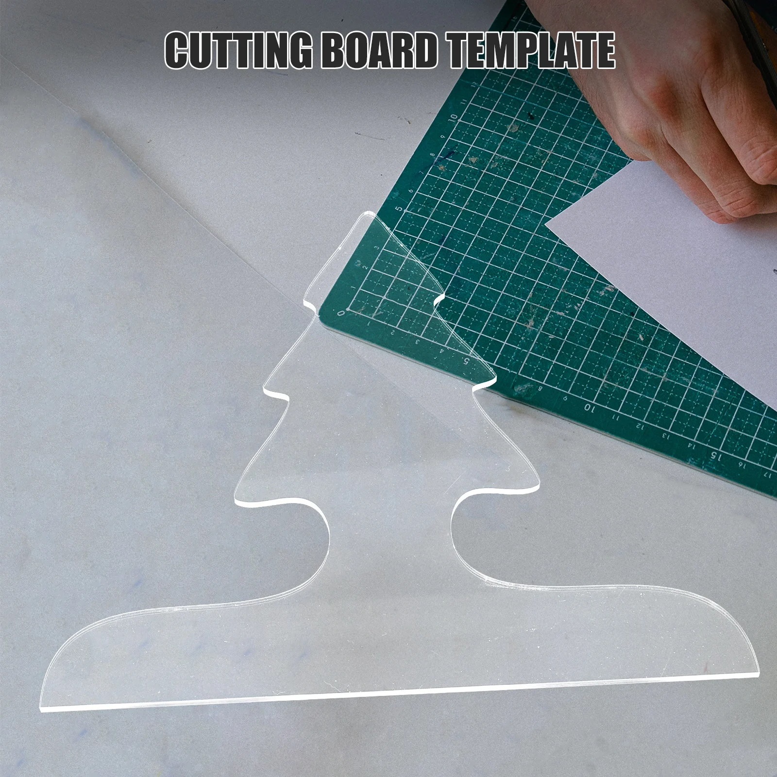 

Clear Acrylic Cutting Board Handle Template Stencil Kitchen Charcuterie Christmas Tree Template Woodworking Tool