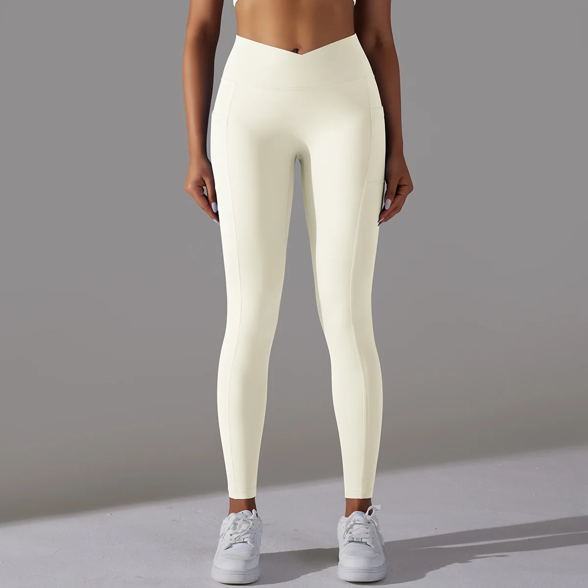 Elastic High Waist Pants Women Sports Slim Solid Simplic Pants Female Sexy Fashion Seamless Gym Sports Legging Workout Tights