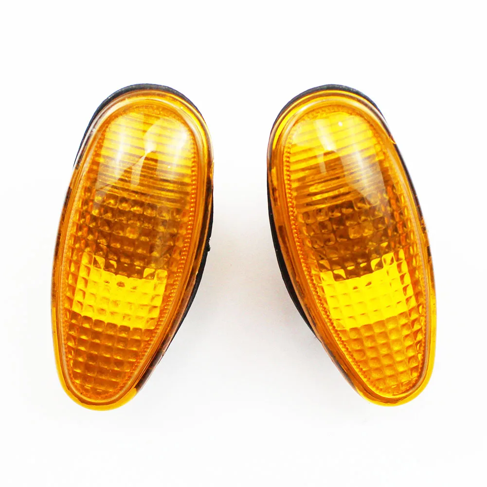 2PCS Amber Side Marker Light Fender Lamp With Bulb For Mitsubishi PAJERO MONTERO Lancer Outlander MR522027