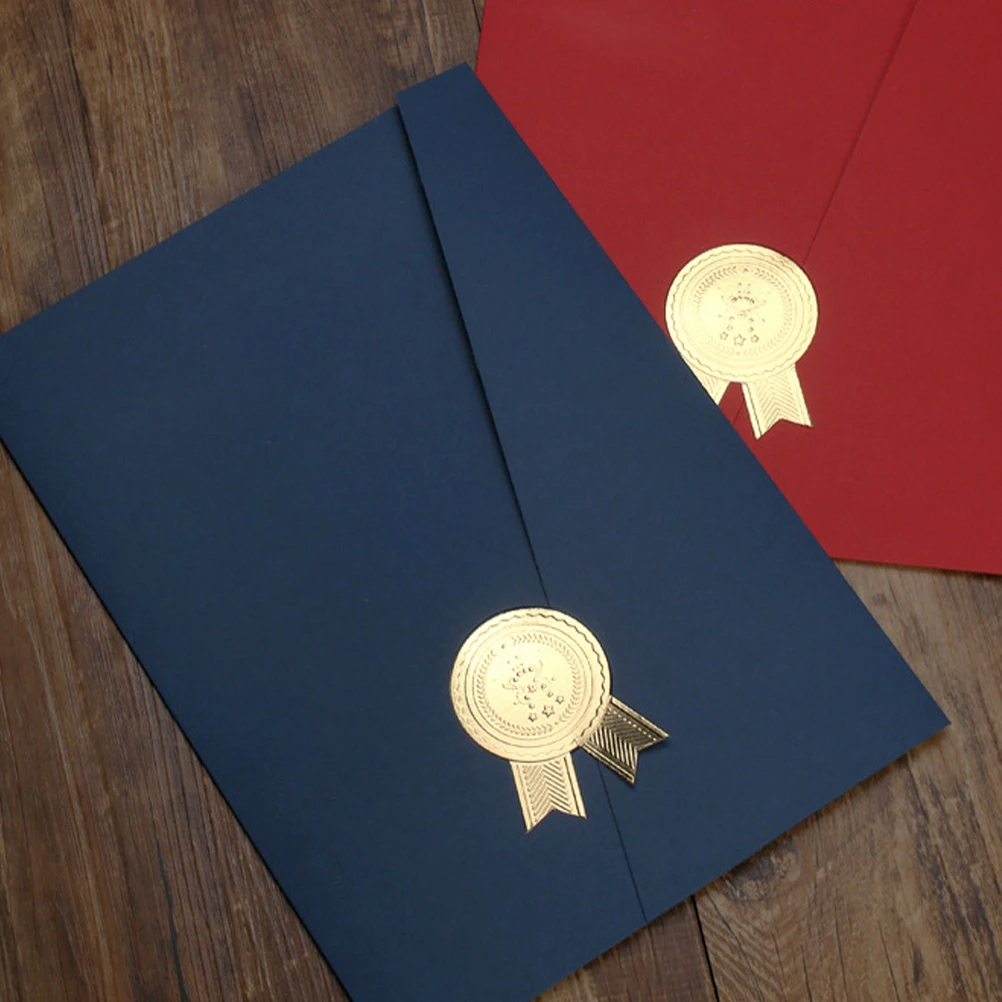 

Honor Certificate Cover Folder Letter of Appointment Decorative Paper Envelope Staff