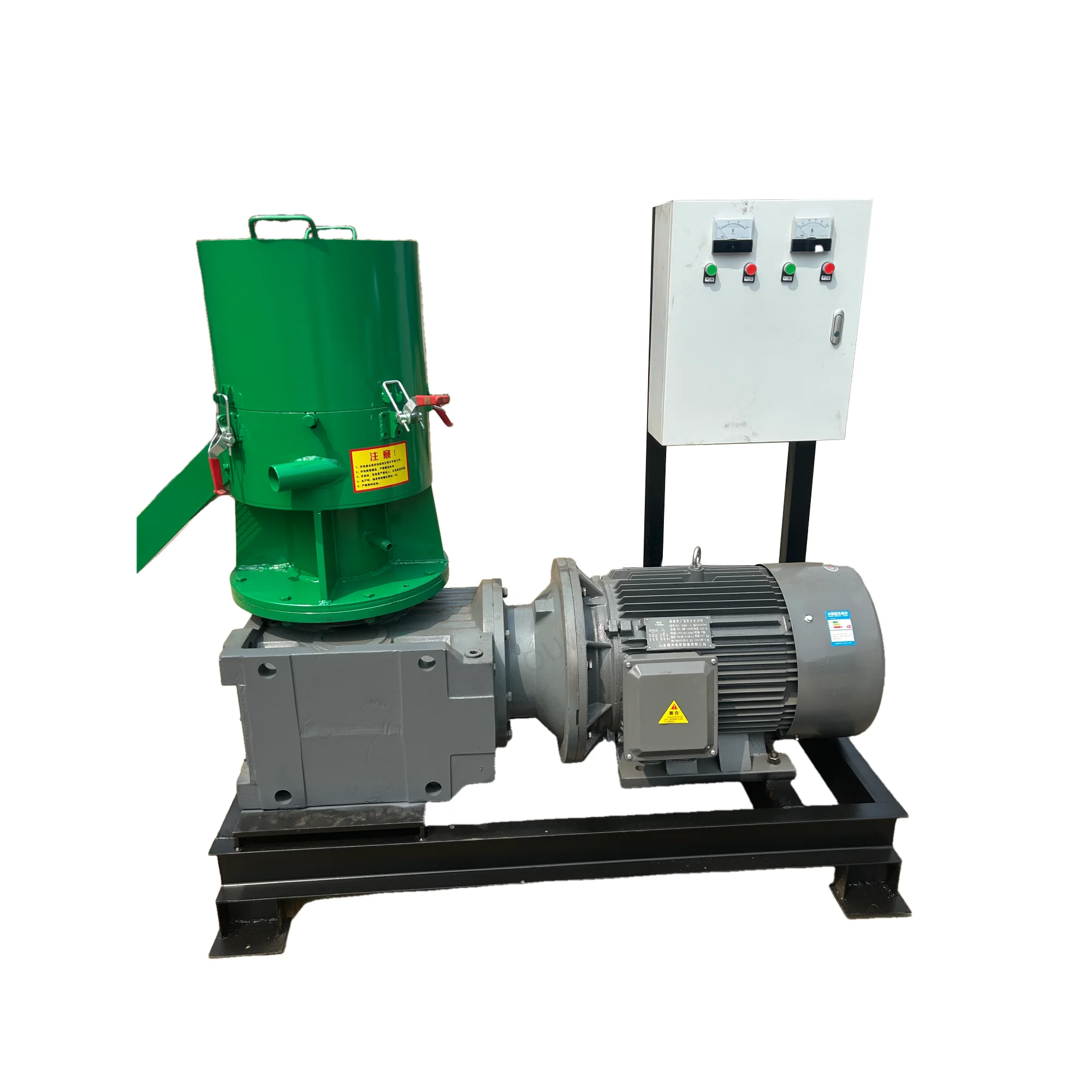 Flat Die High Productivity Biomass Pellet Machine 600 Kg/h Biofuel Press 37 KW Motor CE Certified For Wood Sawdust Straw Grass